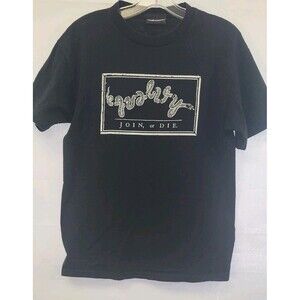 The Hundreds Womens Medium M Black Join Or Die T Shirt Philadelphia